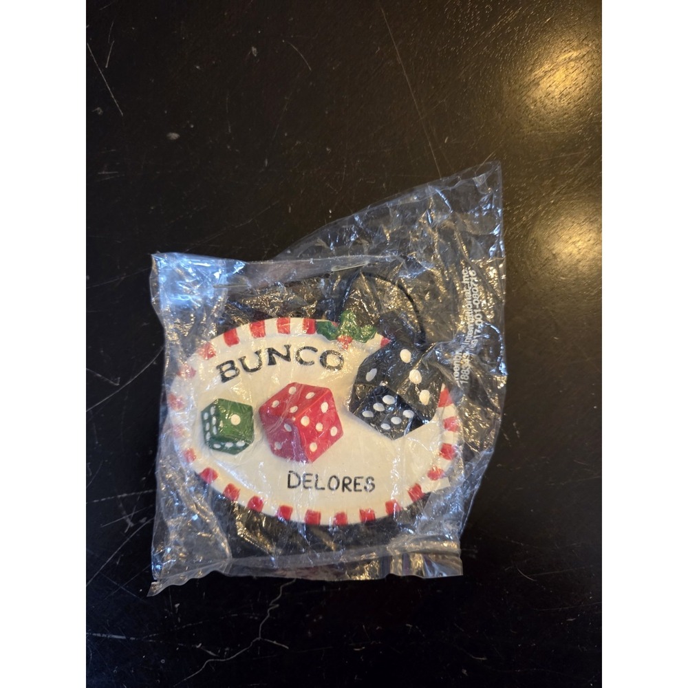 Ceramic Bunco Ornament - Delores